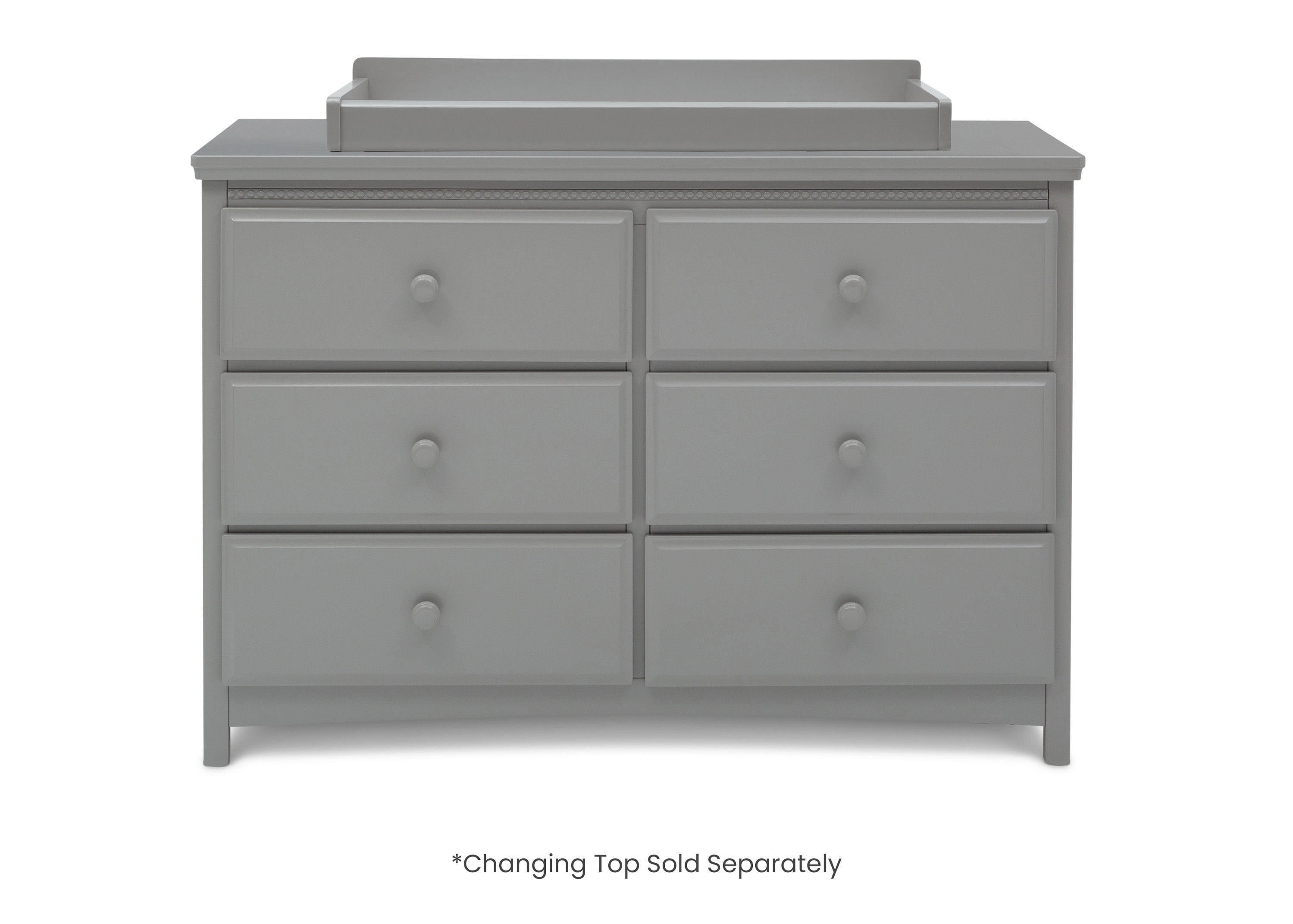 Emerson 6-Drawer Wooden Dresser with Smooth Gliding Interlocking Drawers - Perfect for Bedroom Storage and Organization