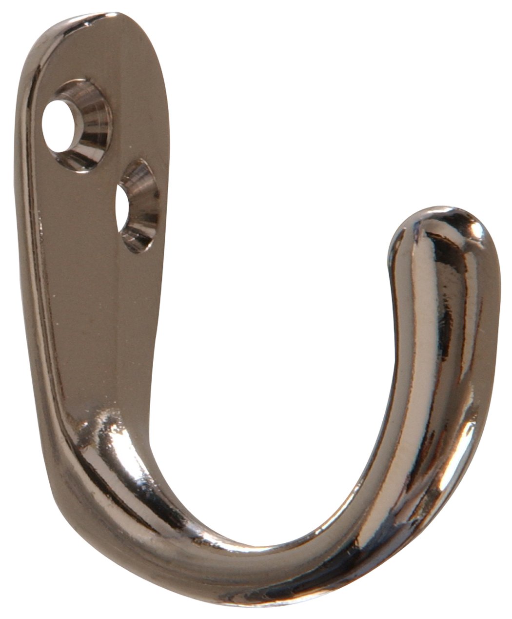 Nickel Clothes Hooks - 2 Pack, Heavy Duty Wall Mounted Coat Hooks for Jackets, Hats & Bags - Perfect for Entryway, Closet & Bathroom Organization