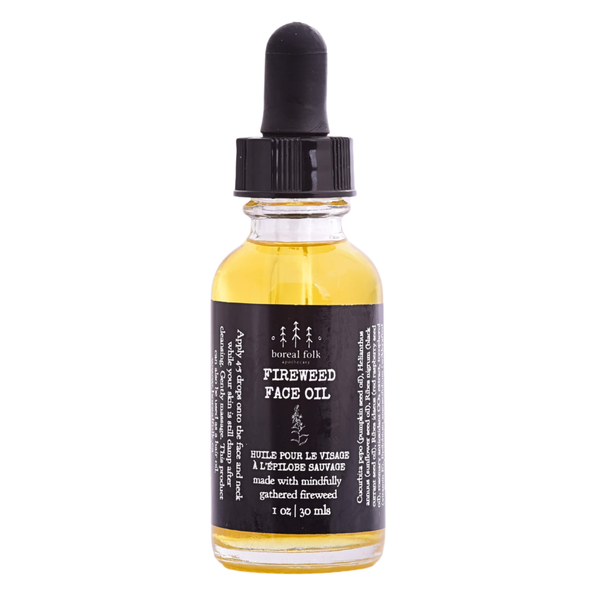 Organic Fireweed Face Oil for Glowing Skin - Hydrating & Anti-Aging Facial Treatment for Dry, Sensitive Skin | Day & Night Moisturizer for Women & Men