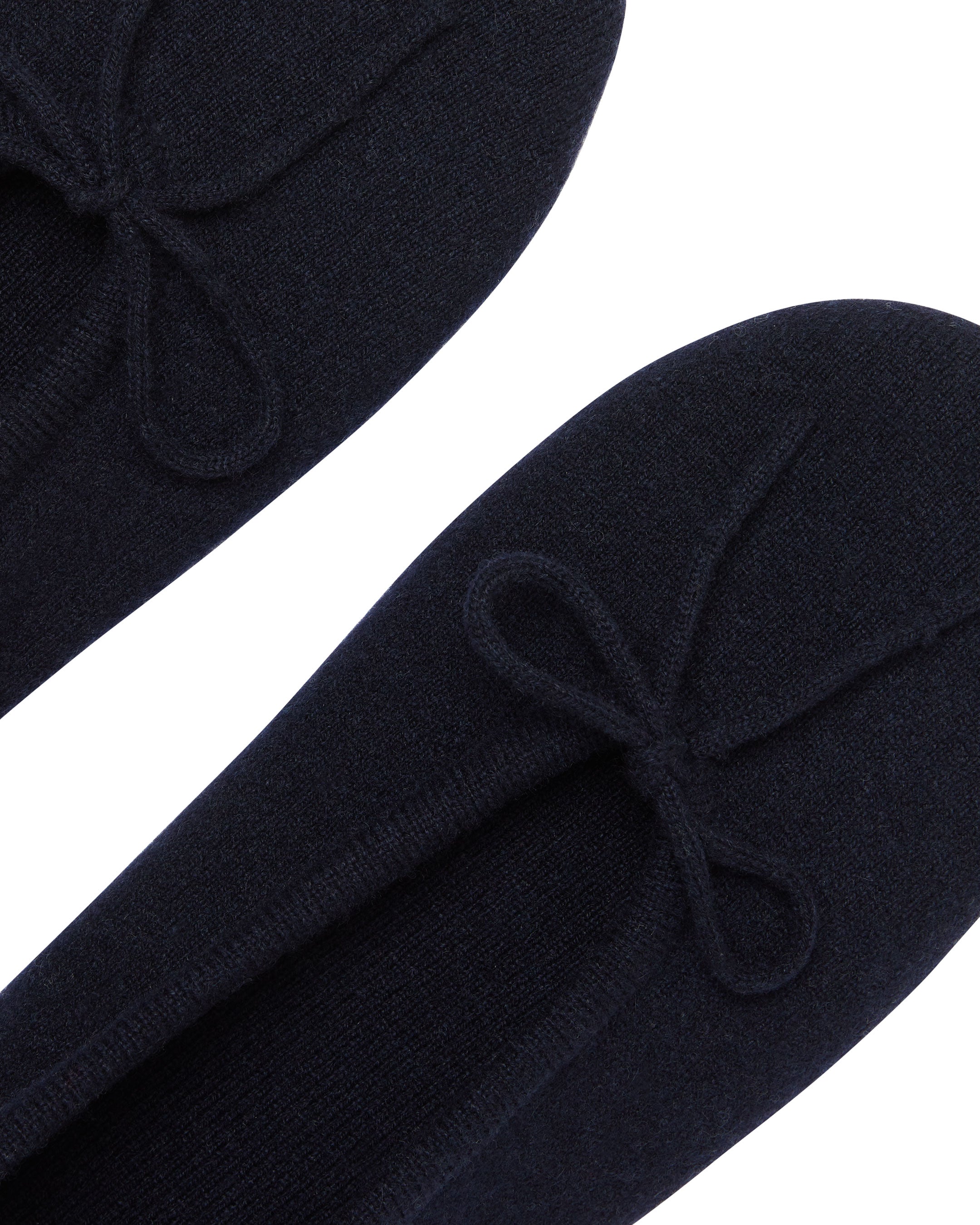 Premium Women's Cashmere Slippers - Soft Navy Blue House Shoes for Winter Comfort - Perfect for Indoor Lounging, Spa Days & Cozy Evenings at Home