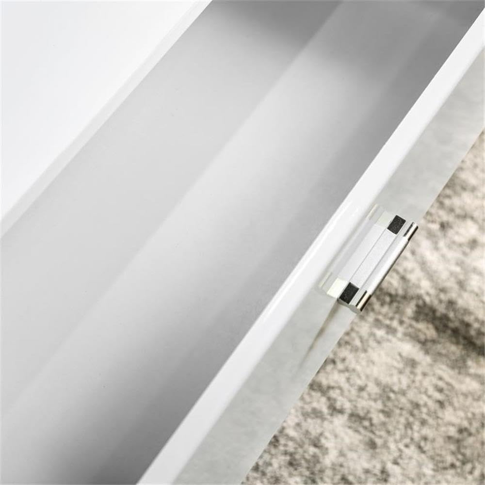 Modern White Wooden Storage Coffee Table with Lift Top - Stylish Living Room Furniture for Small Spaces & Home Organization