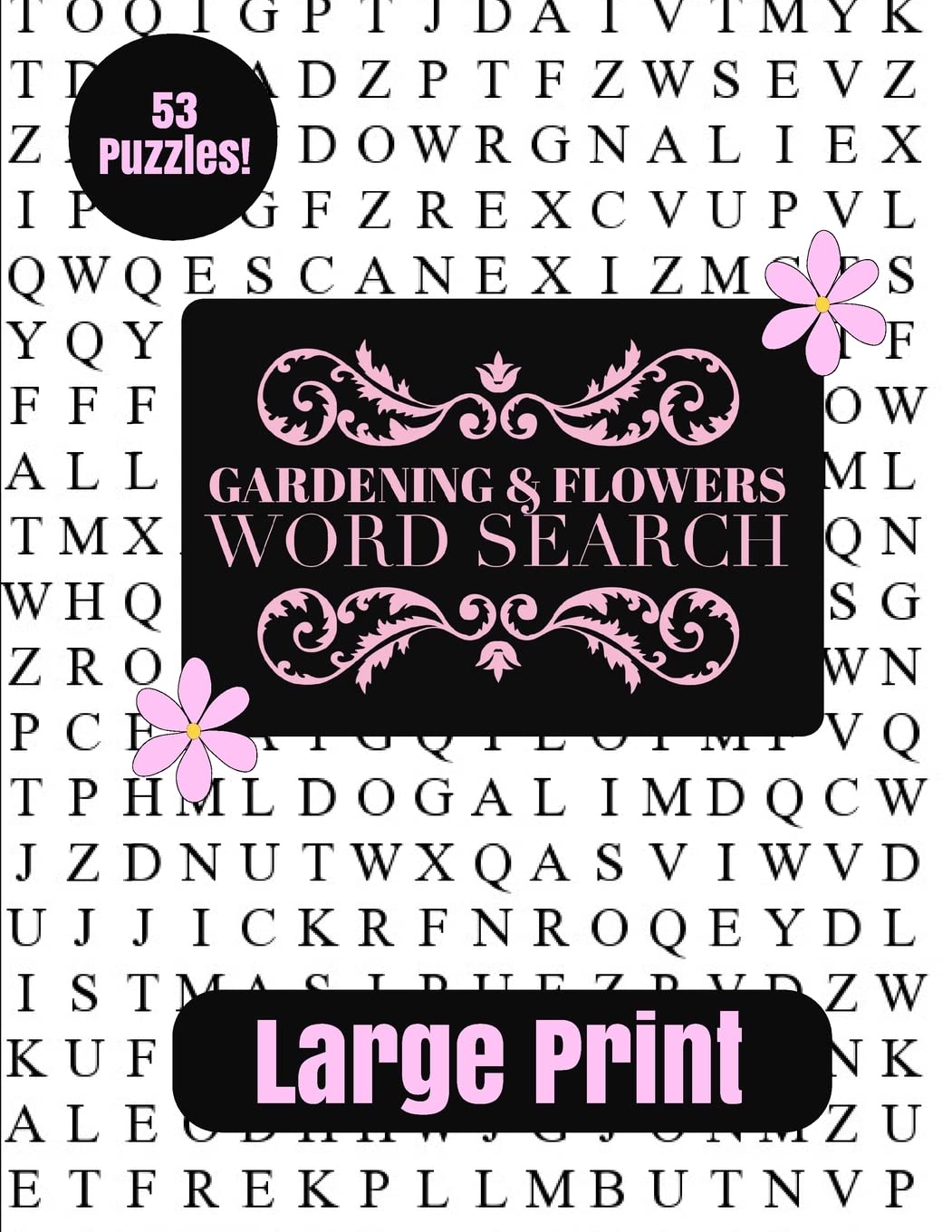 Large Print Word Search Puzzle Book for Adults - Gardening & Flowers Theme | Relaxing Brain Game for Seniors, Travel & Home Activities