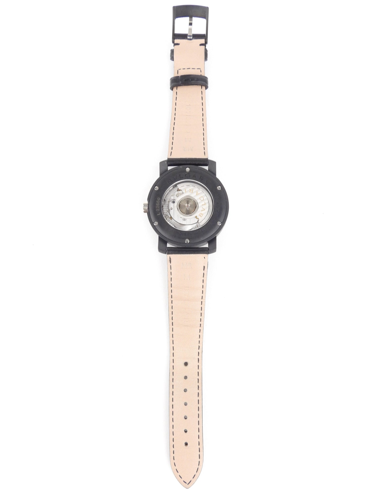 Bvlgari Black Carbon Gold Automatic Watch for Men - 40mm Leather Strap Luxury Timepiece | Perfect for Business Meetings, Formal Events & Gift Giving
