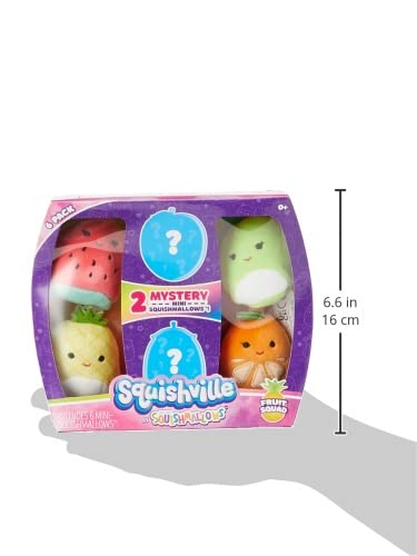 Squishmallows Squishville Mystery Mini Plush Fruit Squad - 6 Pack of 2