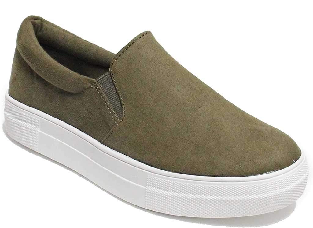 Women's Slip-On Loafers with Memory Foam - Comfortable Casual Sneakers for Walking, Work & Travel | Soda Flat Shoes