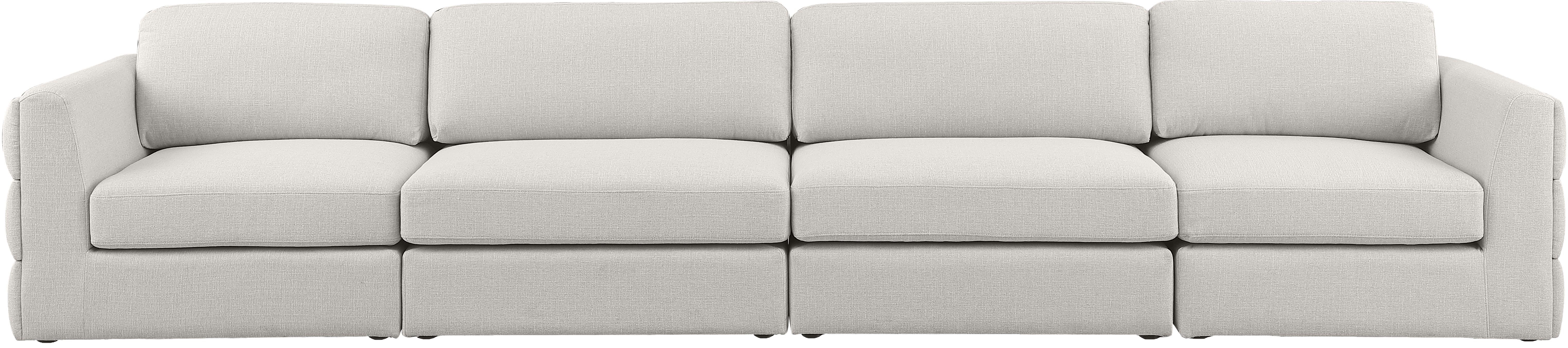Beckham Durable Linen Textured Fabric Modular Sectional Sofa - Modern Living Room Furniture for Small Spaces & Apartments | Comfortable Lounge Seating for Family Gatherings & Movie Nights