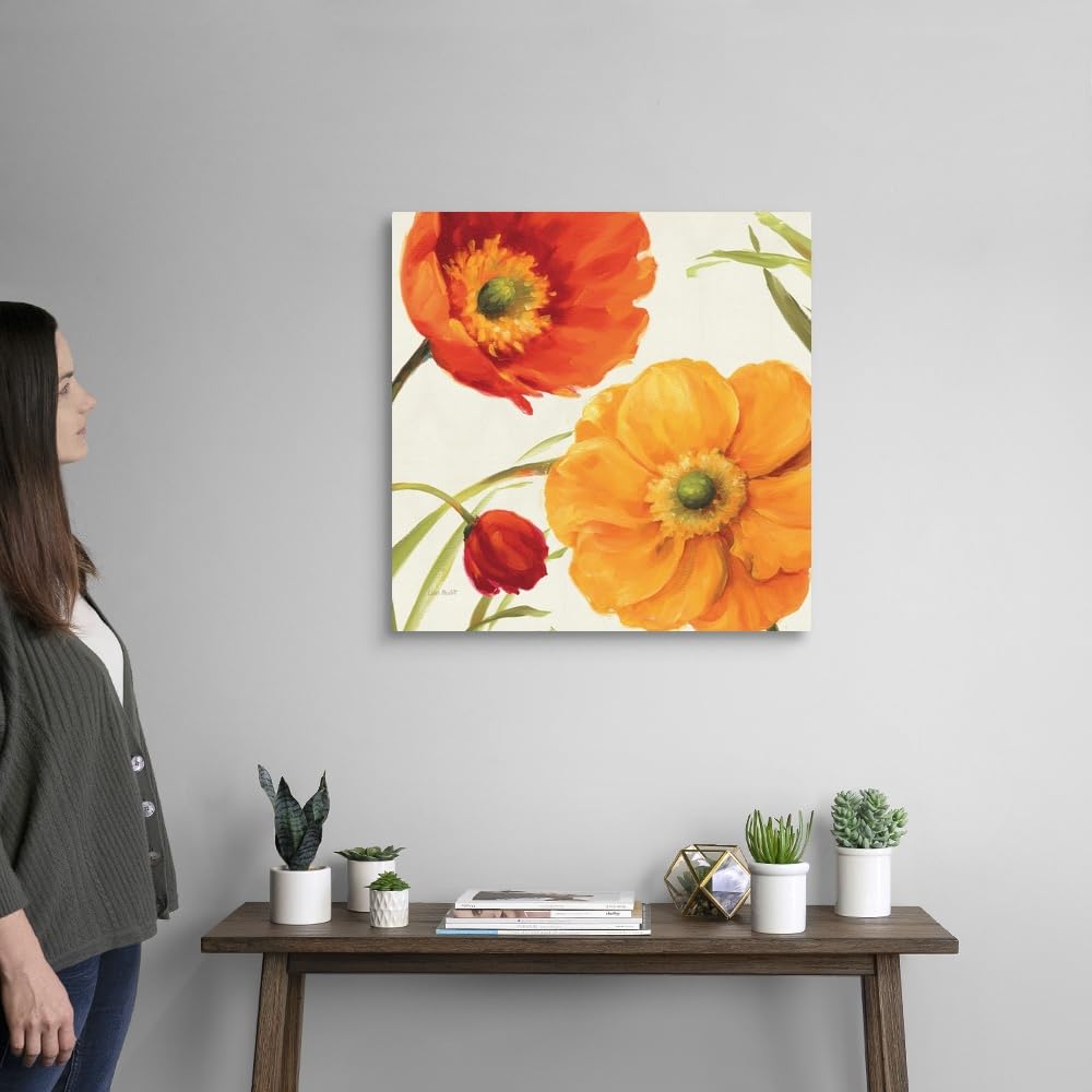 Poppies Melody II Canvas Wall Art Print by Lisa Audit - 24