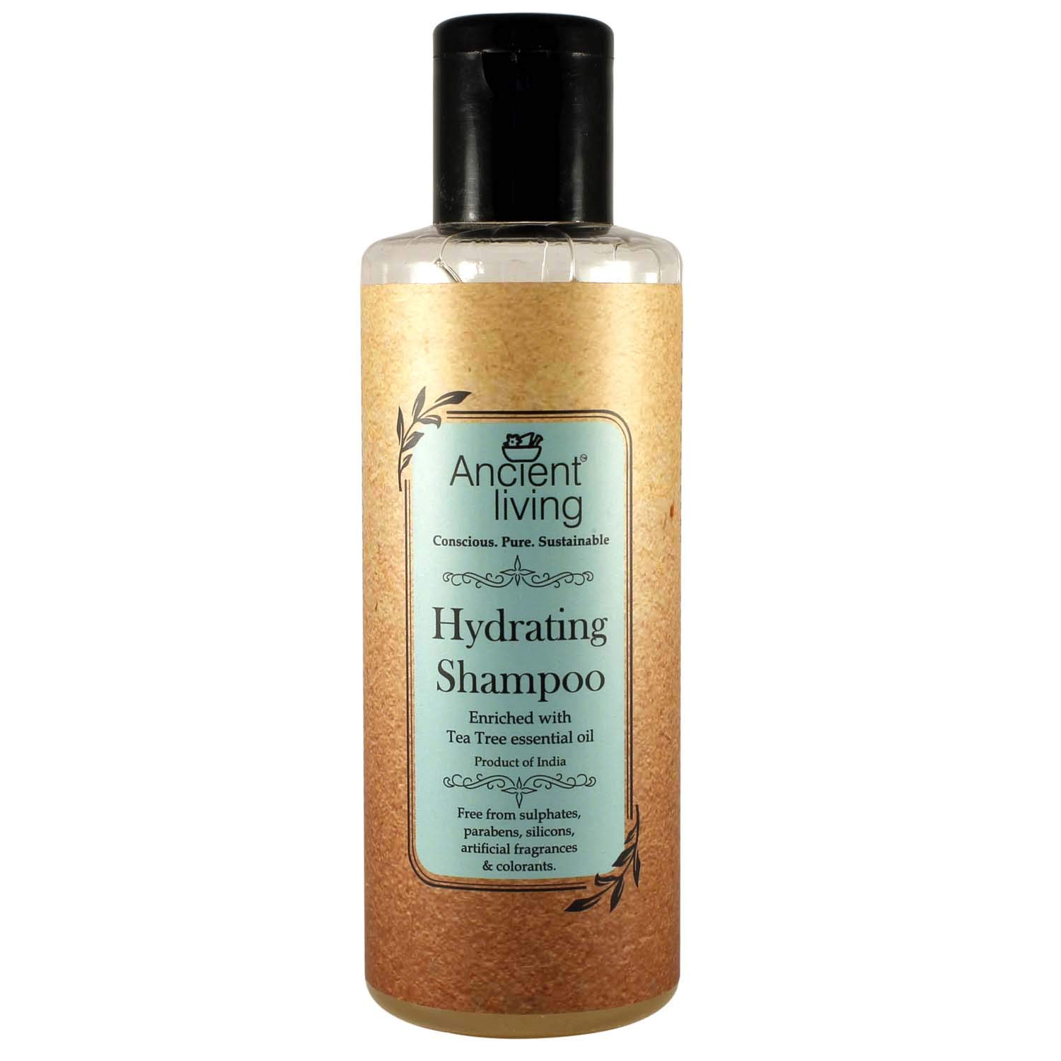 Ancient Living Hydrating Shampoo - Paraben & Sulfate Free, 200ml - Gentle Cleansing for Dry & Damaged Hair - Perfect for Daily Use & Color-Treated Hair