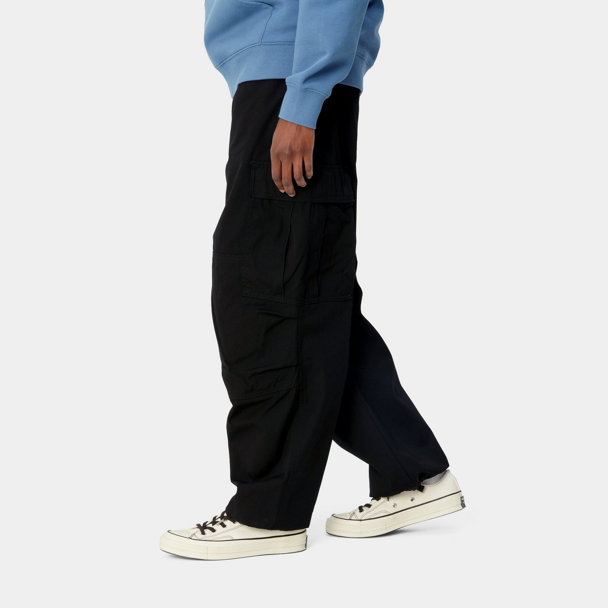 Women's Stylish Cargo Pants - High Waist Joggers with Multiple Pockets | Black | Perfect for Workout, Travel & Casual Wear