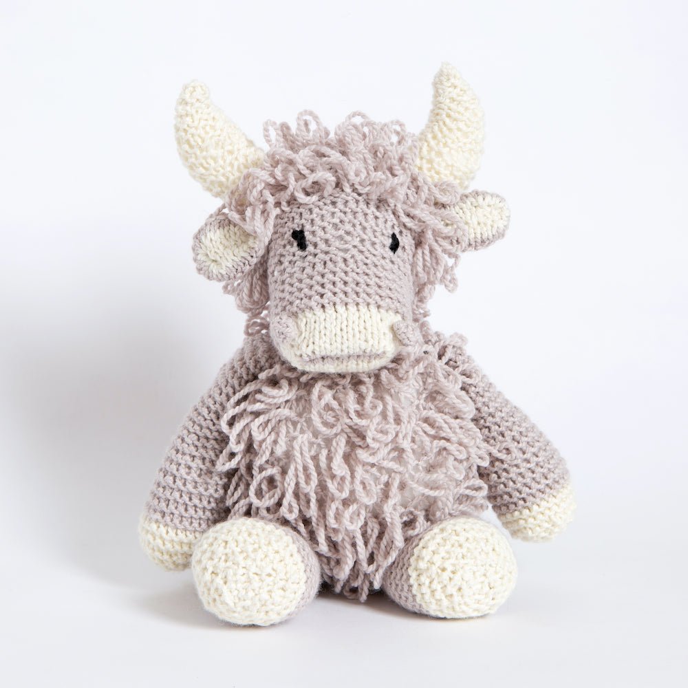 Agnes Cow Knitting Kit - DIY Crochet Kit for Beginners, Complete Amigurumi Cow Toy Making Set - Perfect for Crafting, Gifts & Home Decor