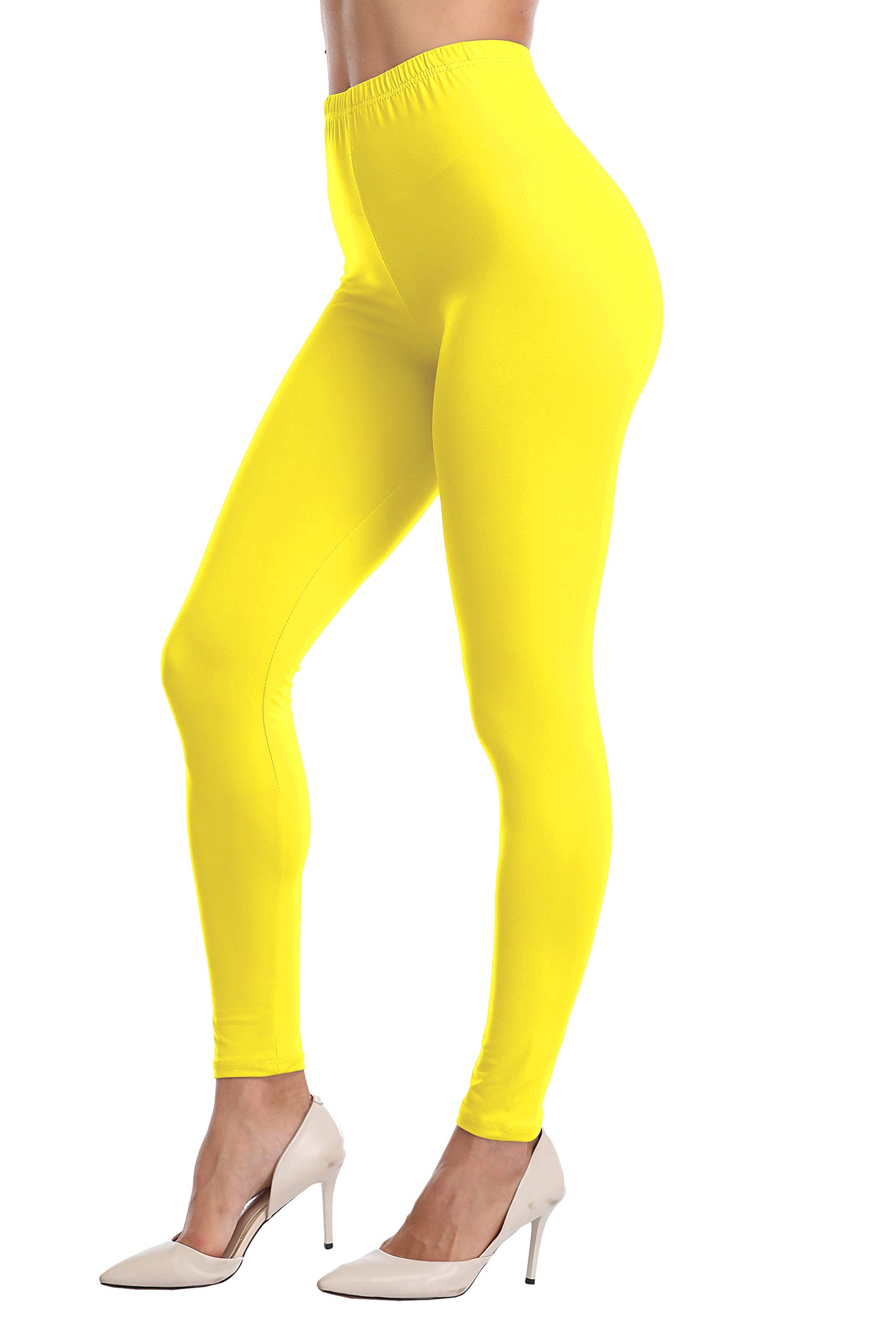 **LIGHTBACK Ultra Soft Women's High Waisted Yoga Leggings - Stretchy Full Length Workout Pants for Running, Gym & Lounge**