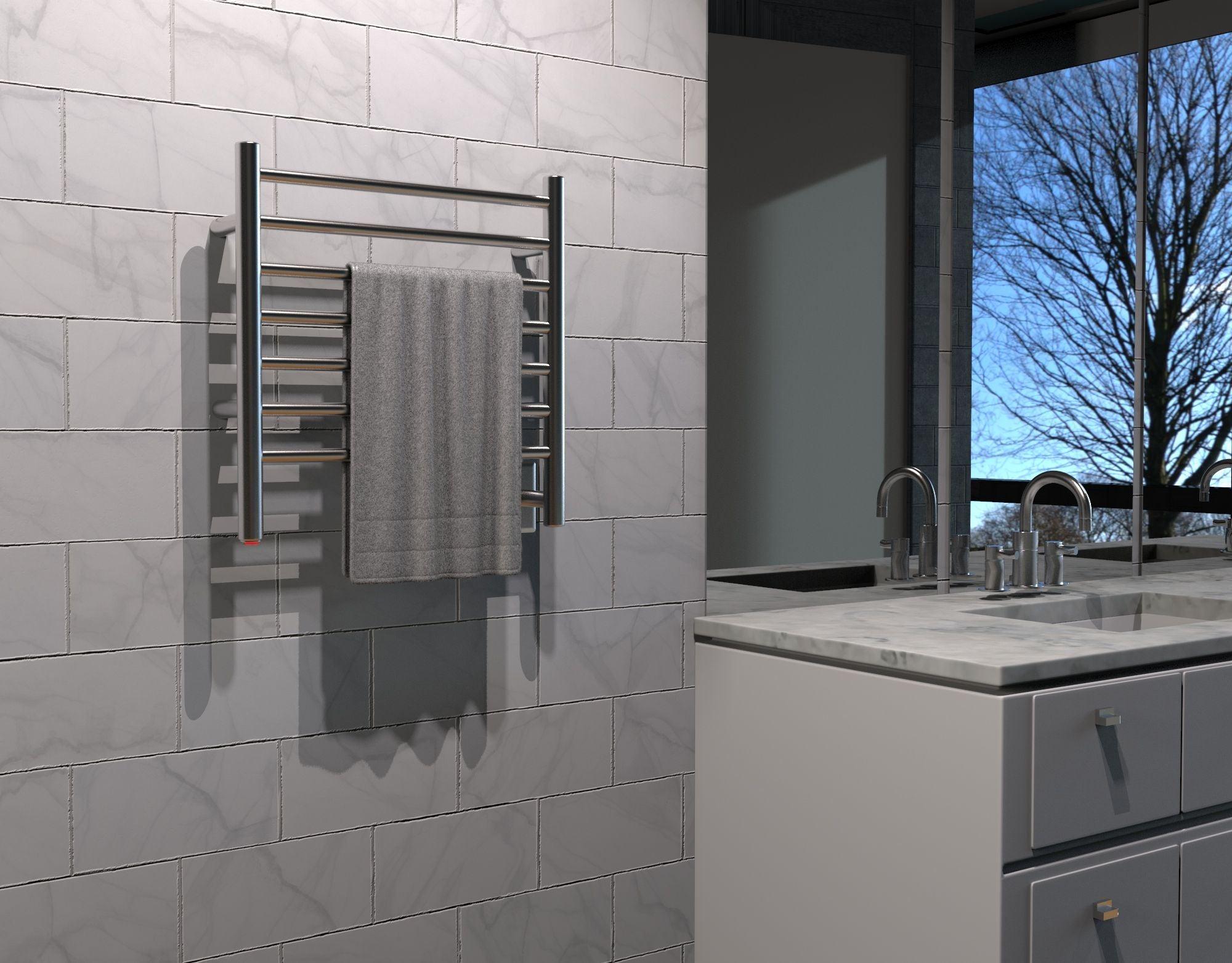 Amba Radiant Small Straight Plug-in & Hardwired Towel Warmer - 20.37