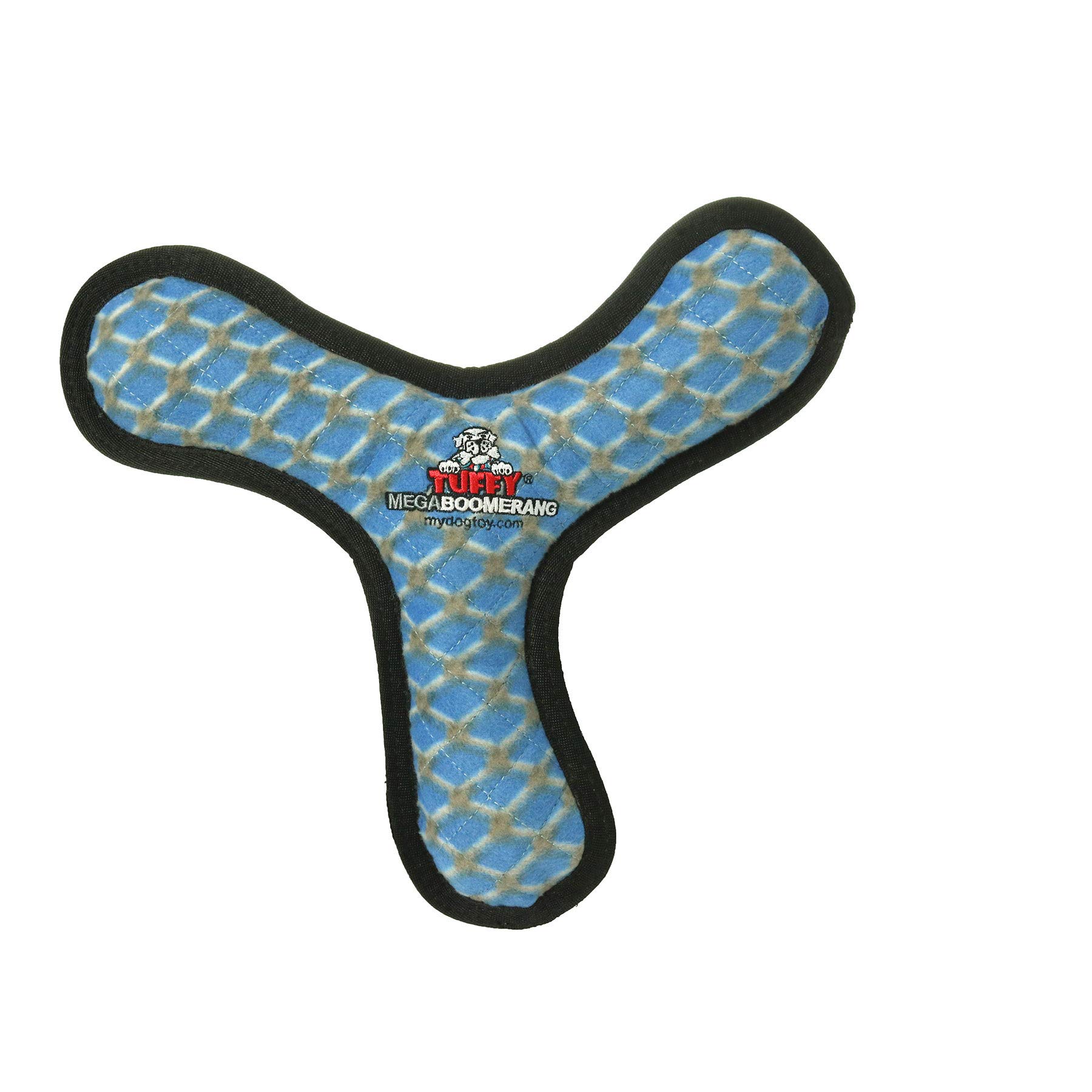 **TUFFY - World's Toughest Soft Dog Toy - MEGA Boomerang with Squeakers - Multi-Layer Durable Design for Tug, Toss & Fetch - Machine Washable & Floats - Perfect for Playtime & Outdoor Adventures (Chain Link 2 Pack)**