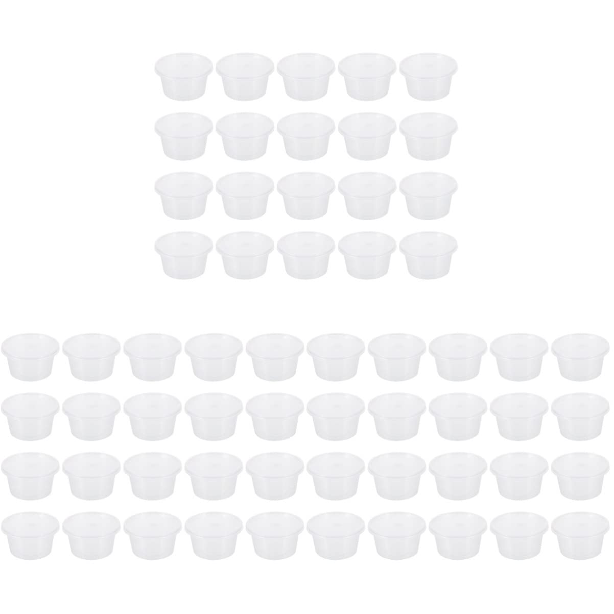 ULTECHNOVO 300 Pack 100ML Disposable Sauce Cups with Lids - Small Portion Containers for Dips, Condiments, Dressings & Toppings - Perfect for Restaurants, Catering, Parties & Home Use