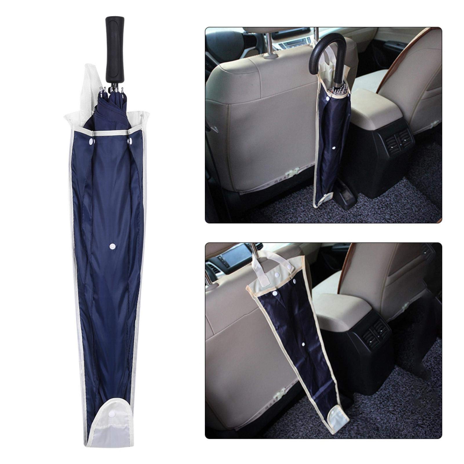Waterproof Car Umbrella Organizer Holder - Seat Back Storage Bag with Pocket for Wet Umbrellas | Perfect for Rainy Days, Commuting & Family Road Trips