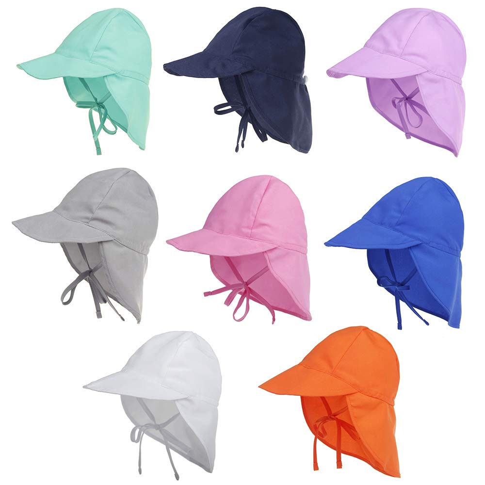 Baby Boys & Girls Sun Hat with UPF 50+ Protection - Adjustable Wide Brim Summer Beach Hat for Toddlers - Perfect for Outdoor Play, Beach Trips, and Sun Protection