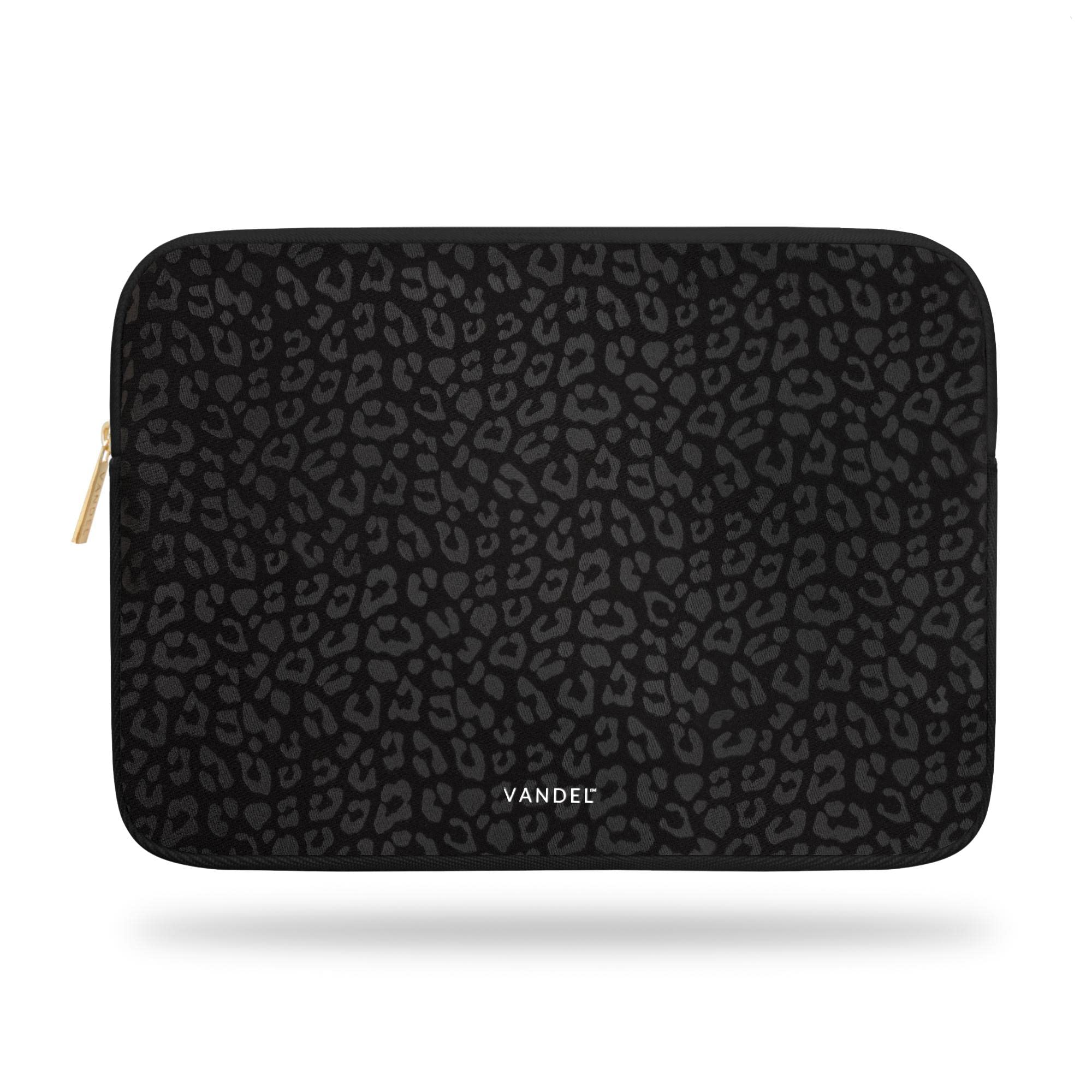Premium Neoprene Laptop Sleeve for MacBook Air 13 inch (M1 & M2) - Fits 13-13.3 inch MacBook Pro, Chromebook & HP Laptops - Thin Protective Computer Carrying Case with Black Leopard Design | Perfect for Travel, Office & School Use