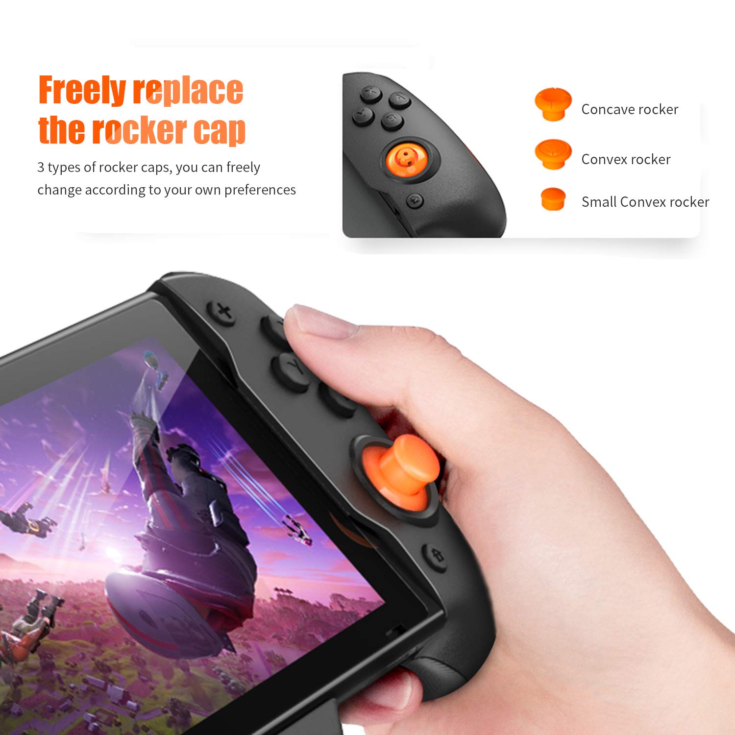 HEATFUN Wireless Pro Controller for Nintendo Switch - Large Ergonomic Gamepad with HD Vibration, Motion Controls & Screenshot Button | Perfect for Mario Kart, Zelda & Multiplayer Gaming