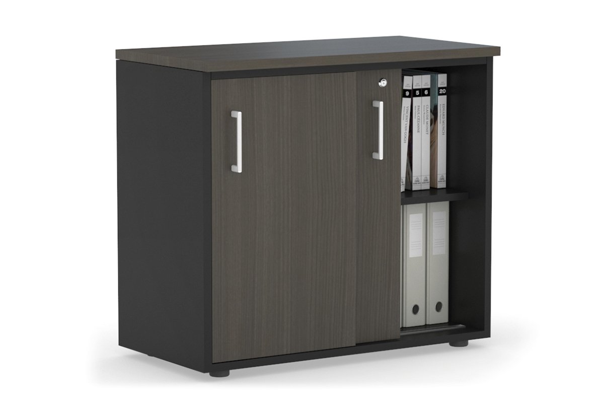 Modern 800W x 750H x 450D Sliding Door Credenza Cabinet - Stylish Storage Solution for Living Room, Bedroom or Office Organization