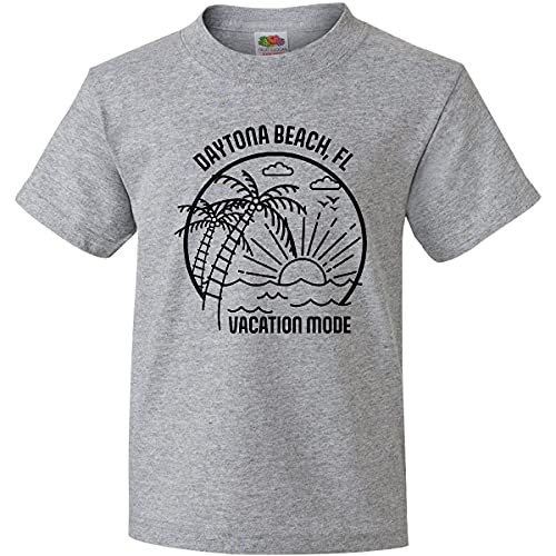 Inktastic Summer Vacation Mode Daytona Beach Florida Youth T-Shirt - Fun Graphic Tee for Boys & Girls - Perfect for Beach Trips, Summer Camp & Casual Wear