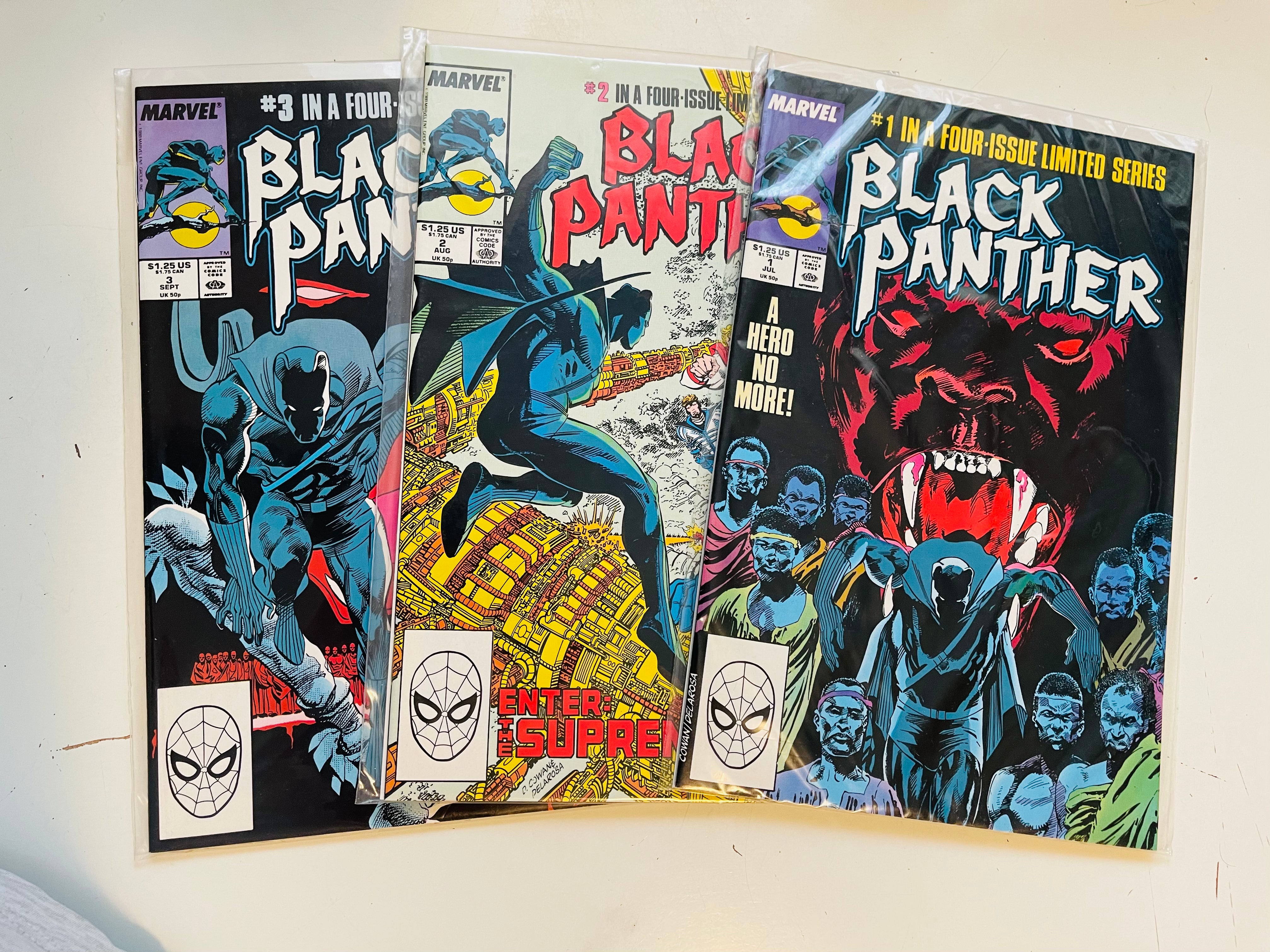 Black Panther Limited Edition Series 1-3 | Marvel Comics Collectible Set for Fans & Gift Ideas | Perfect for Display, Reading & Comic Book Collections