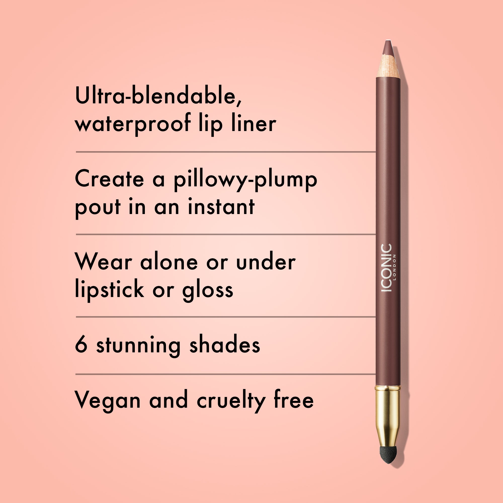 Fuller Pout Sculpting Lip Liner - Waterproof & Long-Lasting Lip Pencil for Perfect Lip Contour | Ideal for Everyday Makeup & Special Occasions