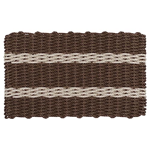 Brown With 2 Light Tan Stripes