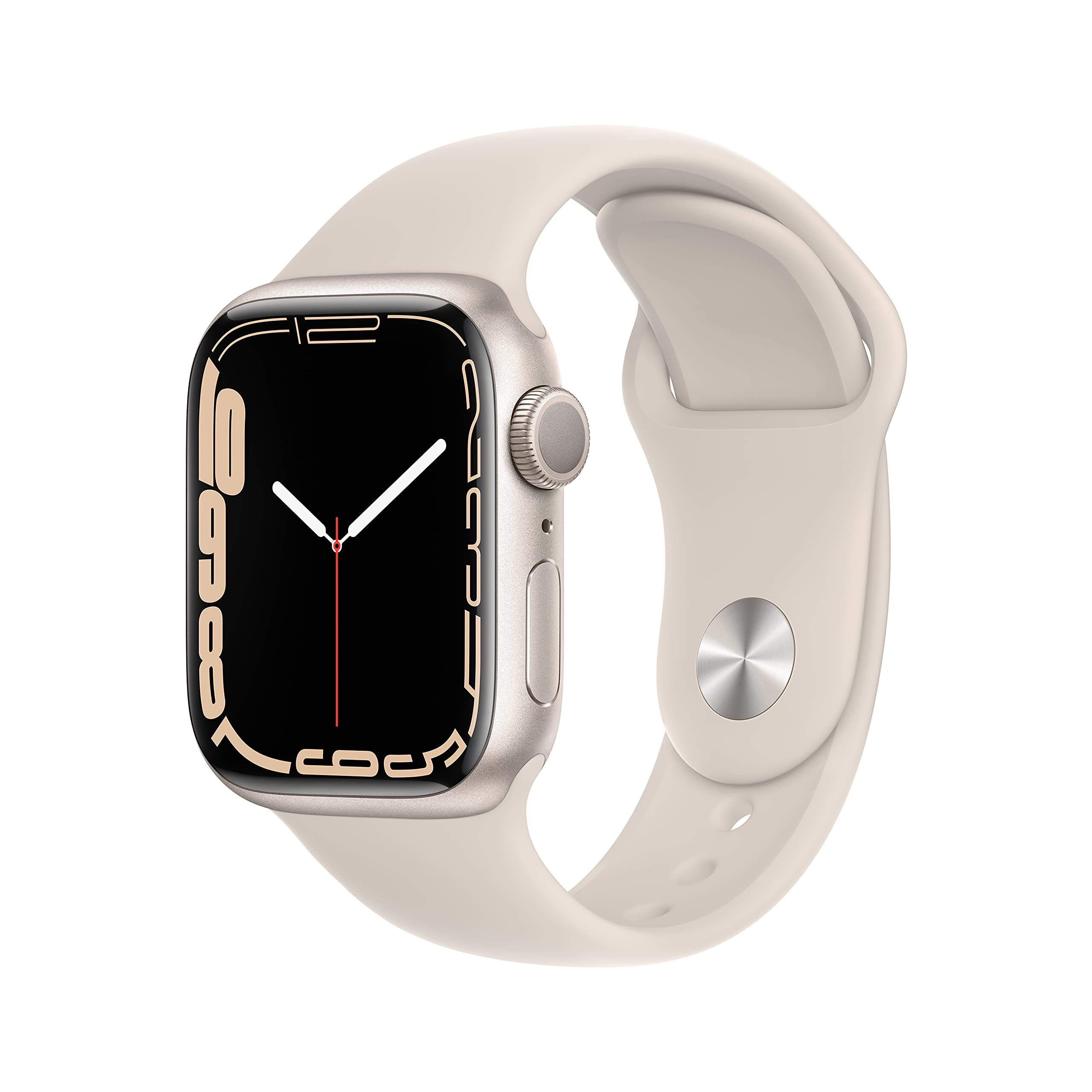 Apple Watch Series 7 GPS 41mm - Starlight Aluminum Case with Starlight Sport Band (Renewed Premium) | Smartwatch for Fitness Tracking, Heart Rate Monitoring & iPhone Connectivity | Perfect for Running, Swimming & Daily Wear