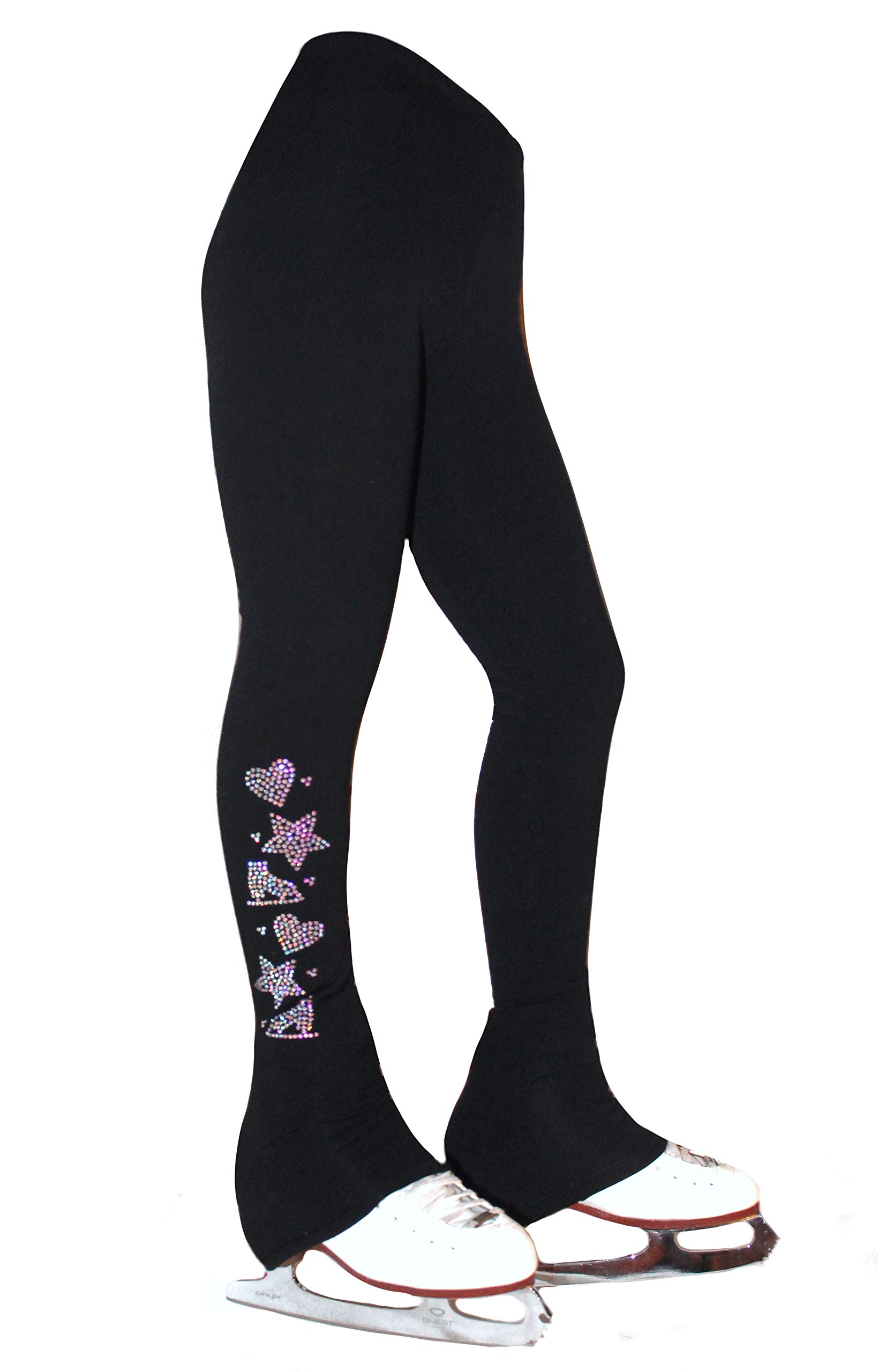 Polartec Ice Skating Pants for Men & Women - Thermal Winter Sports Pants with Ice & Fire Design - Perfect for Figure Skating, Hockey, and Outdoor Winter Activities