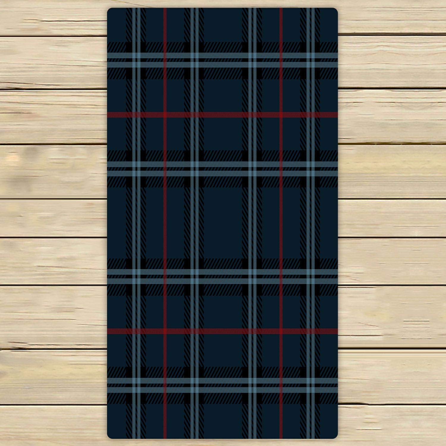 ABPHQTO Plaid Lumberjack Buffalo Beach Towels - 30x56 Inch Oversized Quick Dry Bath Towels for Pool, Spa, Travel & Outdoor Activities - Soft & Absorbent Cotton Towel Set for Swimming, Gym, Camping & Beach Days