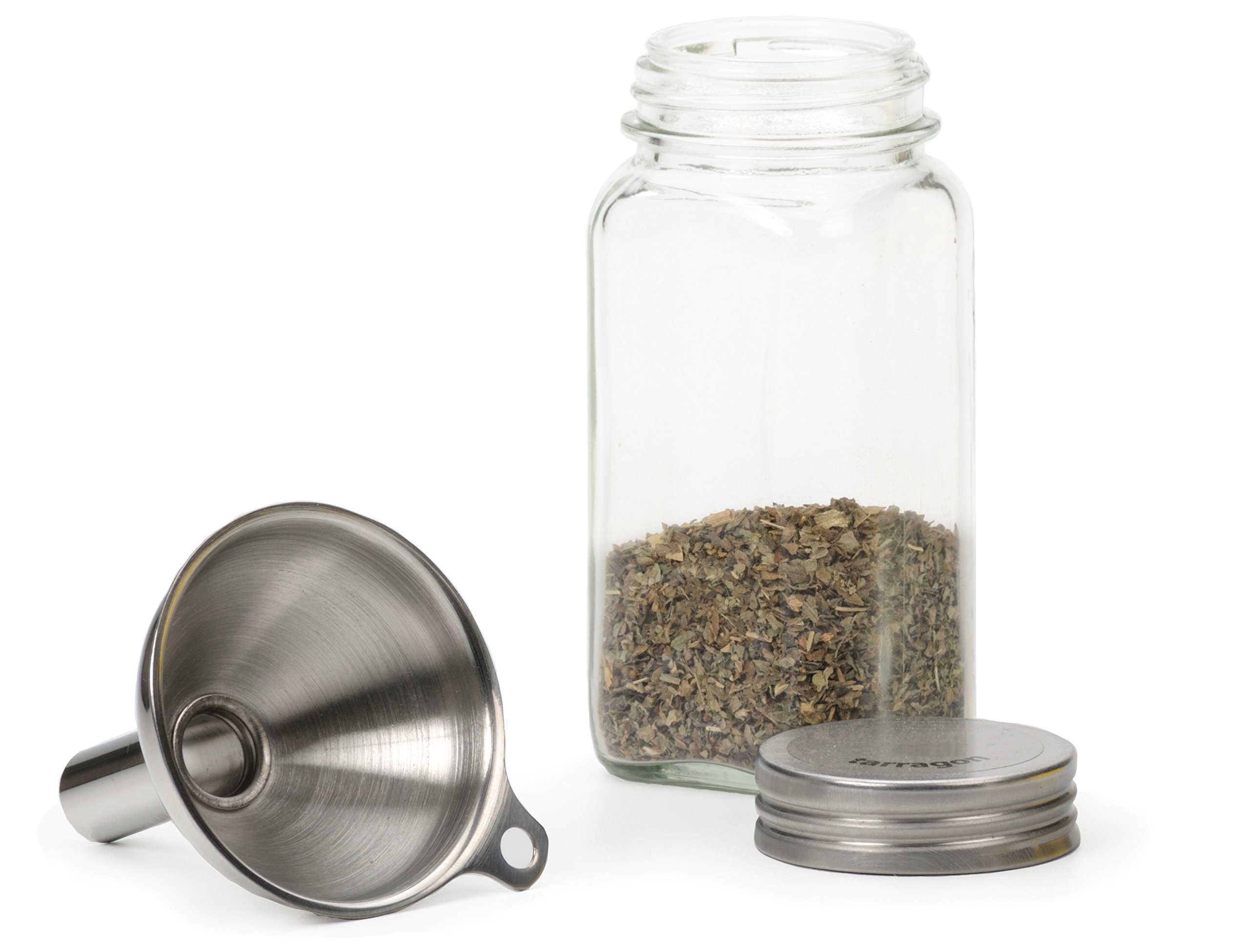 Premium Stainless Steel Kitchen Funnel for Narrow Jars & Bottles - Durable Food-Grade Metal Filling Funnel - Perfect for Home Brewing, Oil Transfer, and DIY Liquor Making (1-Pack)