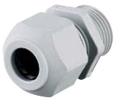 SECP9GA - Waterproof PG9 Cord Connector, Nylon 6.6 Strain Relief, Grey - Ideal for Outdoor Electrical Wiring & Industrial Cable Management