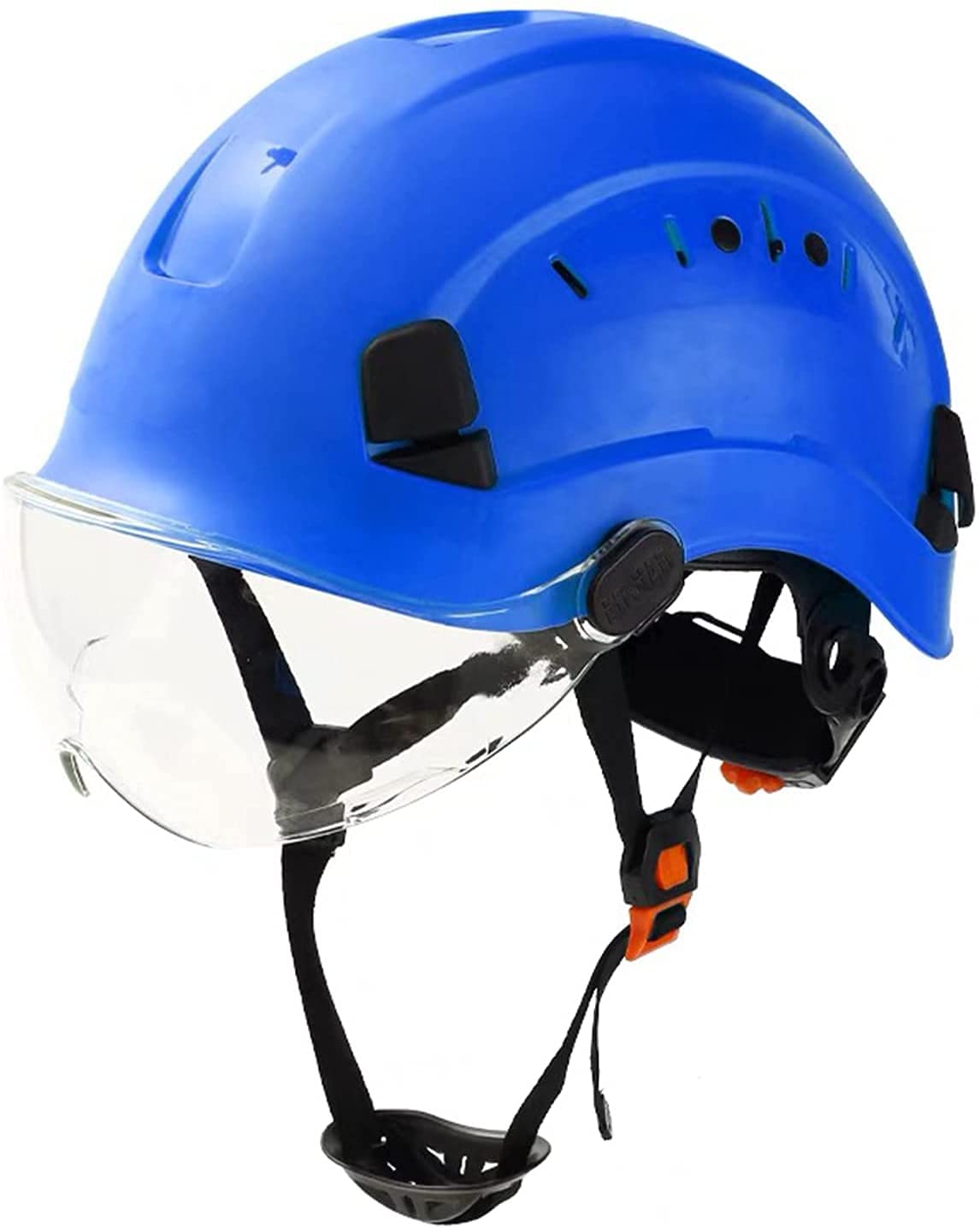 Adjustable ABS Safety Hard Hat with Retractable Visor - OSHA Approved for Construction, Riding, Climbing & Outdoor Sports | Ideal for Work Sites, Cycling & Adventure Activities
