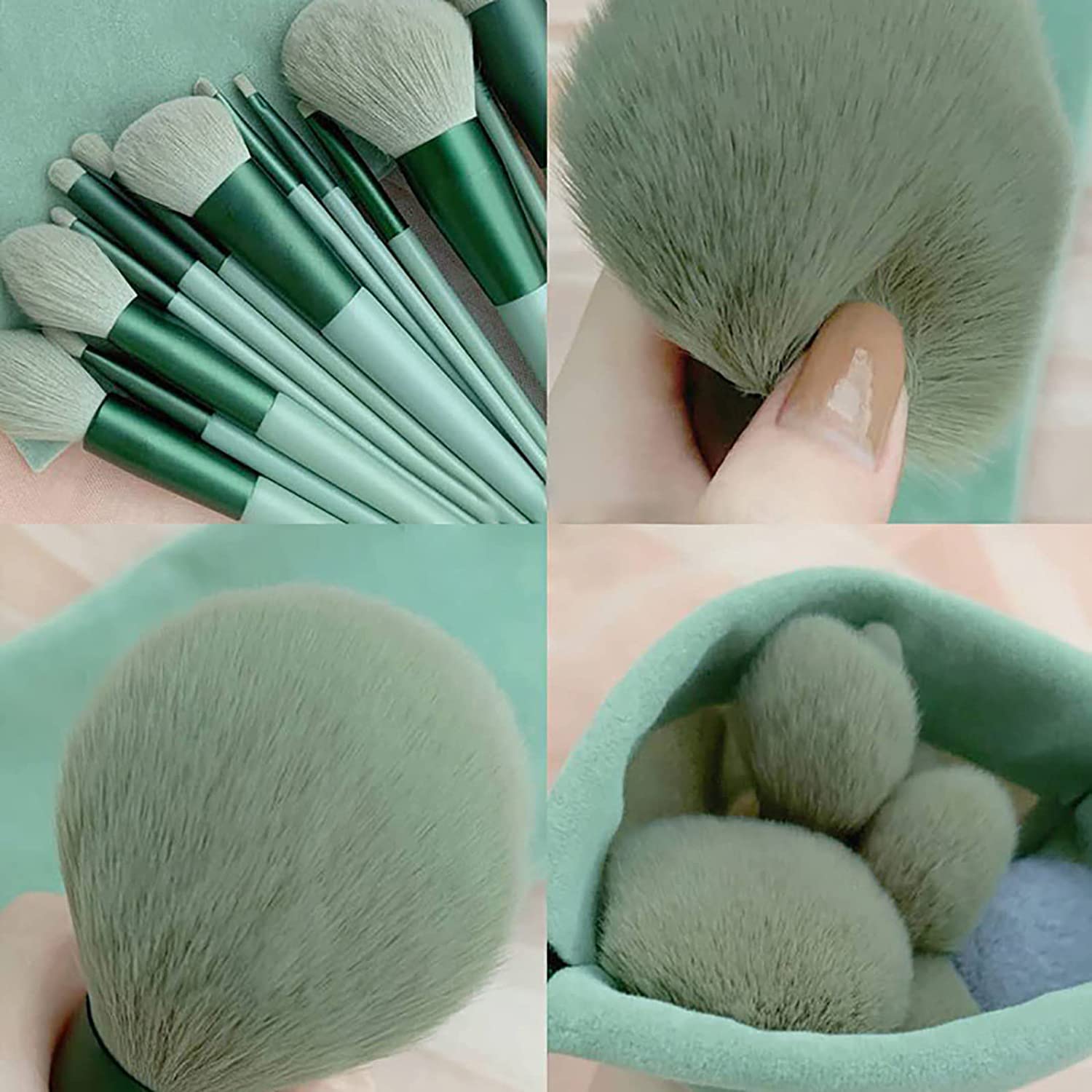 Professional Clefairy 13-Piece Makeup Brush Set - Foundation Brush, Eyeshadow Brush & Travel Brushes for Beginners & Enthusiasts | Perfect for Everyday Makeup & On-The-Go Beauty