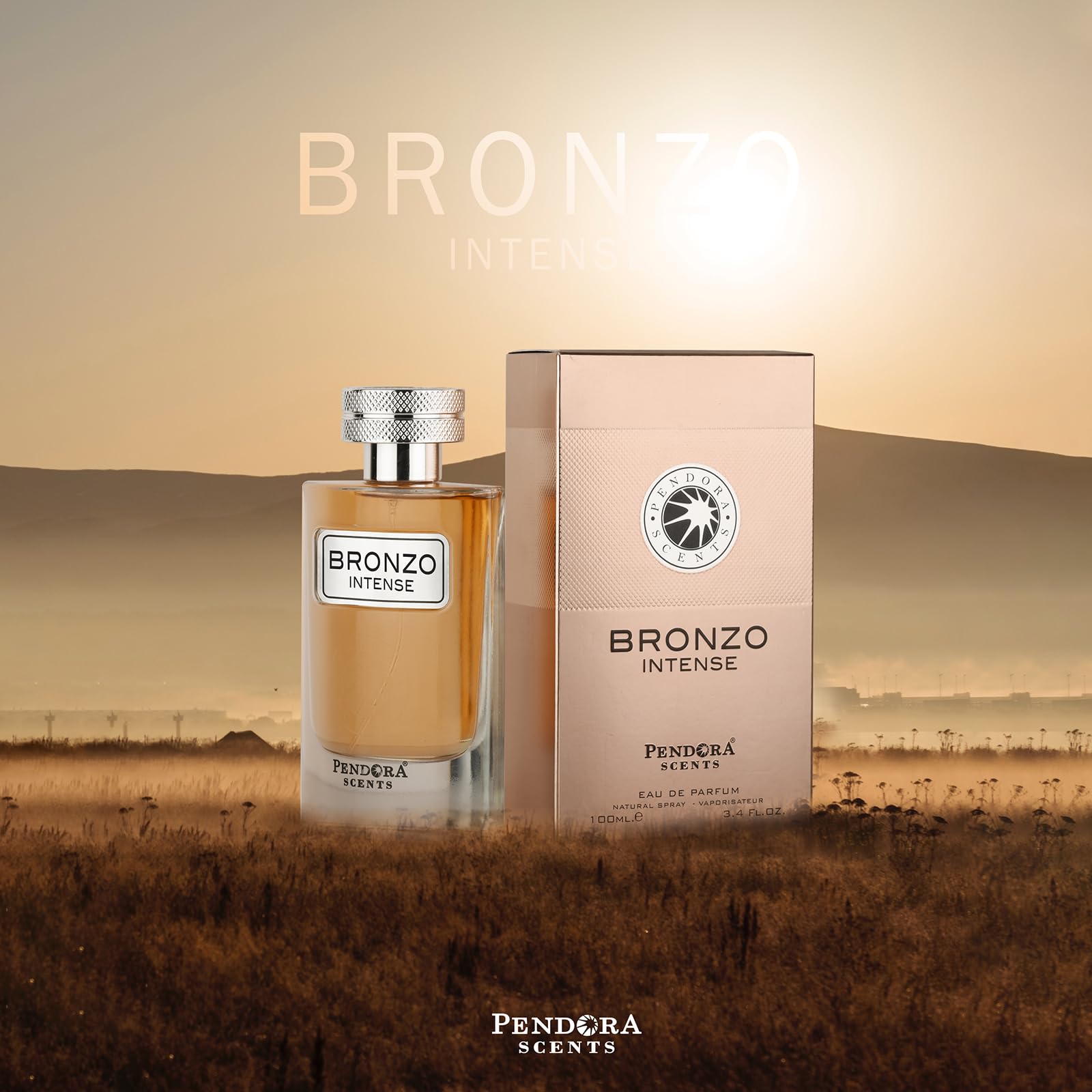 PENDORA SCENTS Bronzo Intense Eau De Parfum - 100ml Unisex Perfume | Long Lasting Luxury Fragrance for Men & Women | Alluring Sillage Scent for Date Night, Office & Special Occasions