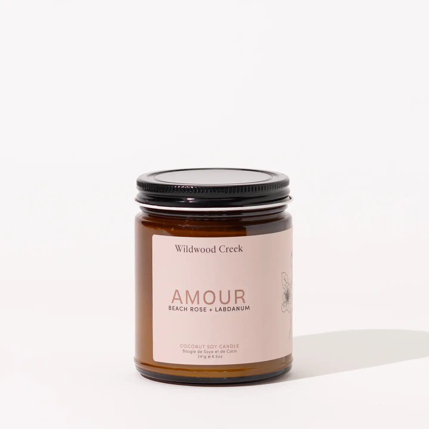 Amour Natural Coconut Soy Candle - Eco-Friendly, Handmade, Limited Edition Scented Candle for Home, Spa & Romantic Gifts