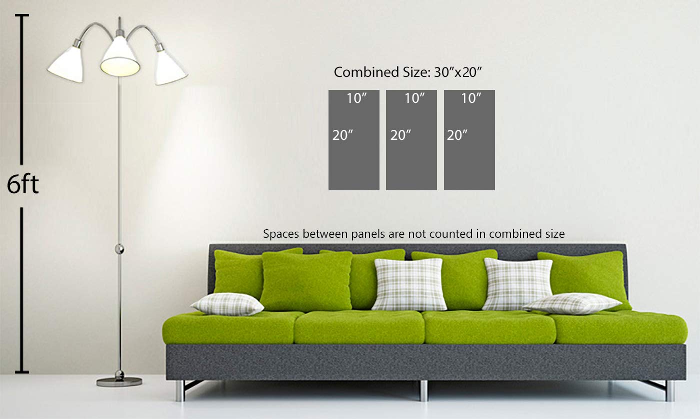 30x20 Inch Coffee Cup Canvas Print Wall Art - 3 Panel Split Coffee Shop Decor for Home, Office & Cafe | Perfect for Dining Room, Kitchen & Living Room