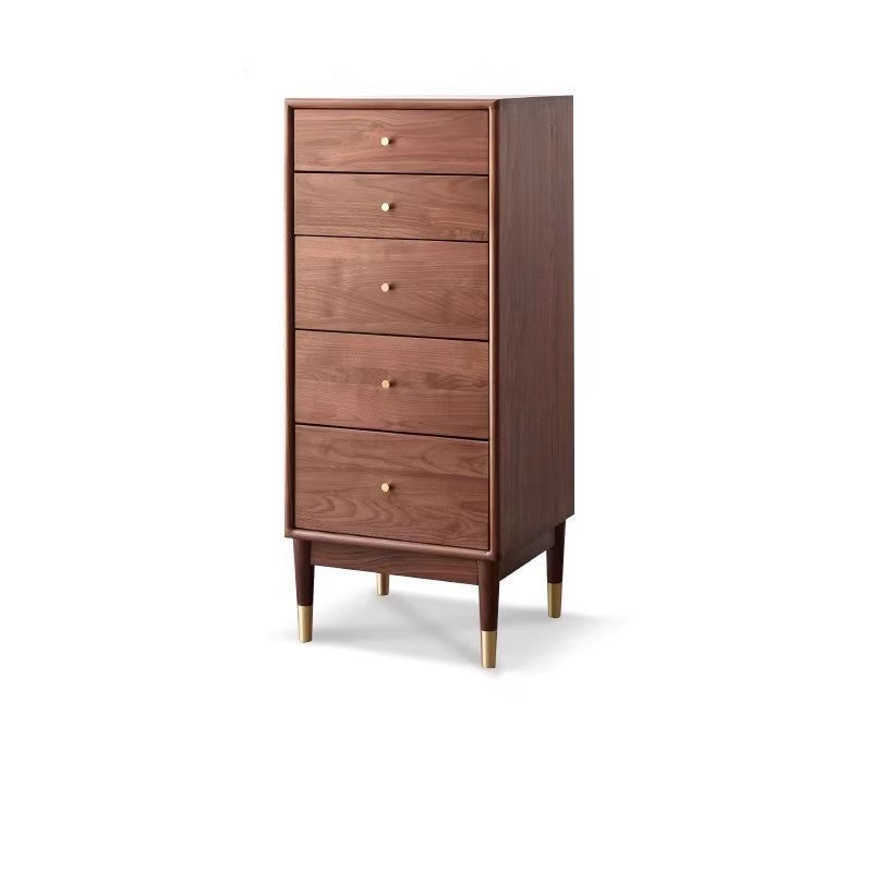 Solid Black Walnut & Oak Wood Drawer - Modern Porch Cabinet for Outdoor Storage & Entryway Organization | Perfect for Patio, Deck, and Garden Decor