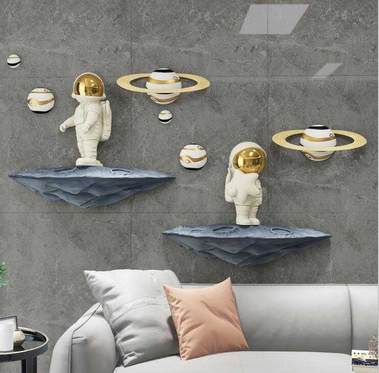 Astronaut Wall Art Decor | Space Themed Room Decor for Kids & Adults | Perfect for Bedroom, Nursery & Office Wall Decoration
