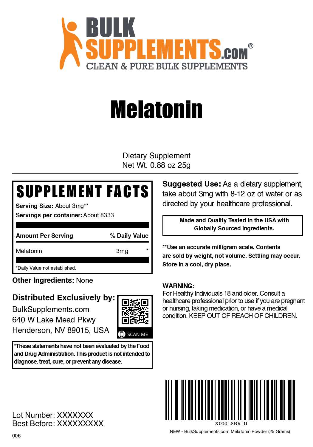 Premium Melatonin Powder for Sleep Support - Natural Sleep Aid Supplement for Adults & Kids - Promotes Relaxation & Better Sleep Quality - Ideal for Travel, Jet Lag & Nighttime Rest