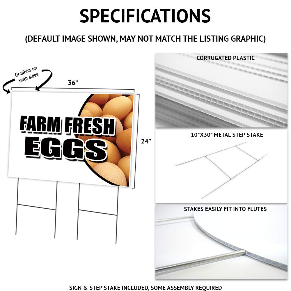Greek Salad 24x36 Inch Double-Sided Yard Sign with Stake - Durable Business Advertising Sign Made in USA - Perfect for Restaurants, Farmers Markets & Outdoor Events