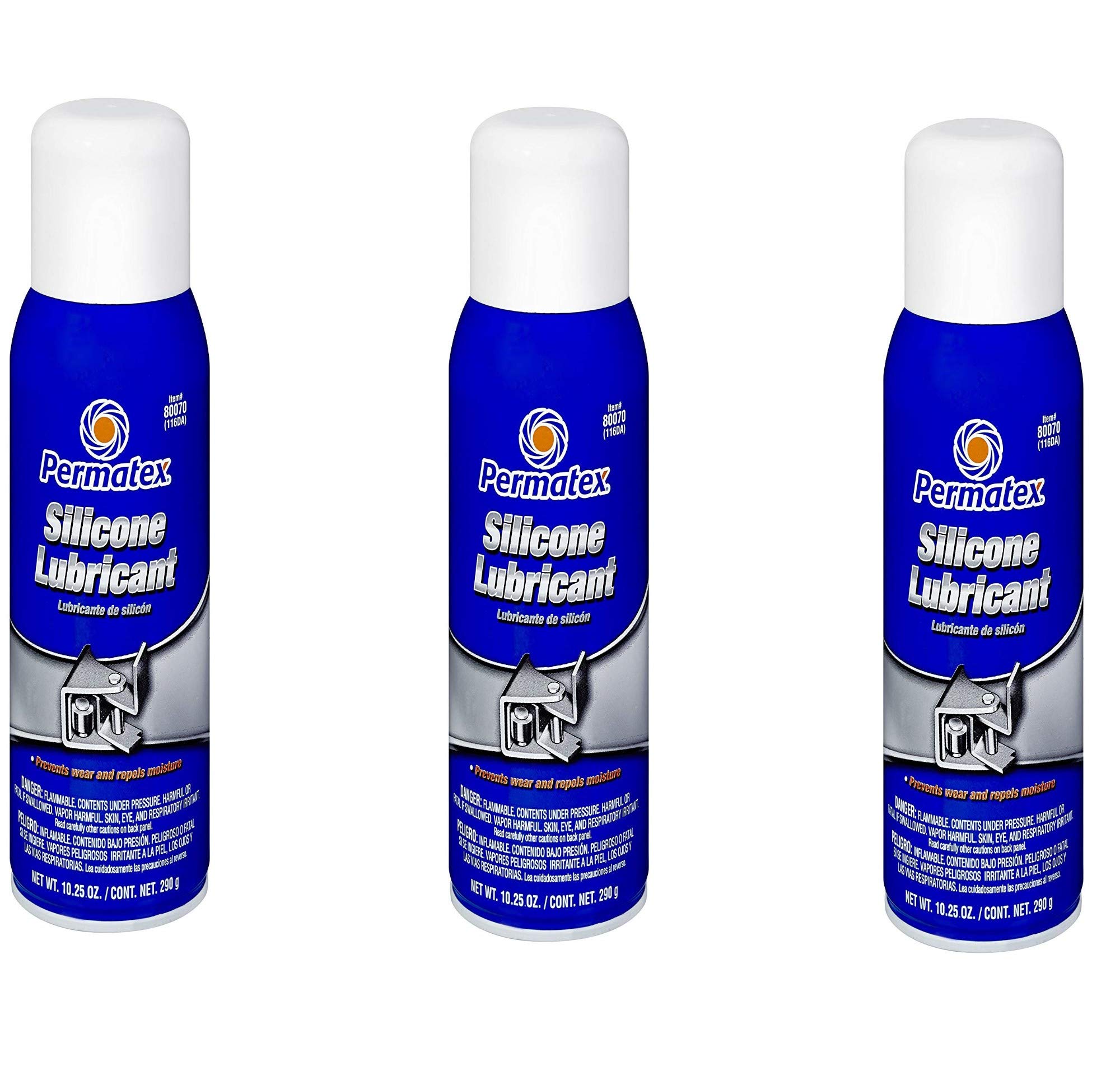 10-1/4OZ Silicone Lubricant Spray - Multi-Purpose Waterproof & Anti-Corrosion Protection for Automotive Parts, Tools, Hinges & Outdoor Gear