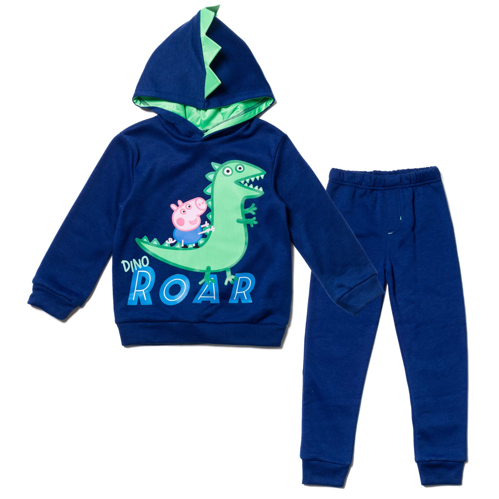 Peppa Pig George Pullover Hoodie & Jogger Pants Set for Toddlers & Kids - Soft Cotton Playwear for Boys & Girls - Perfect for Playdates, School & Family Outings