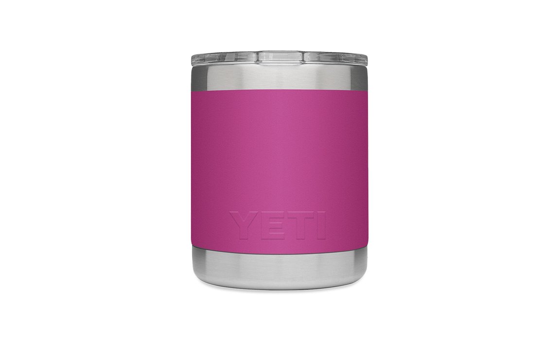 10 oz Rambler Lowball Tumbler - Insulated Stainless Steel Cup for Coffee, Tea & Cocktails | Prickly Pear Pink | Perfect for Home, Office & Outdoor Use