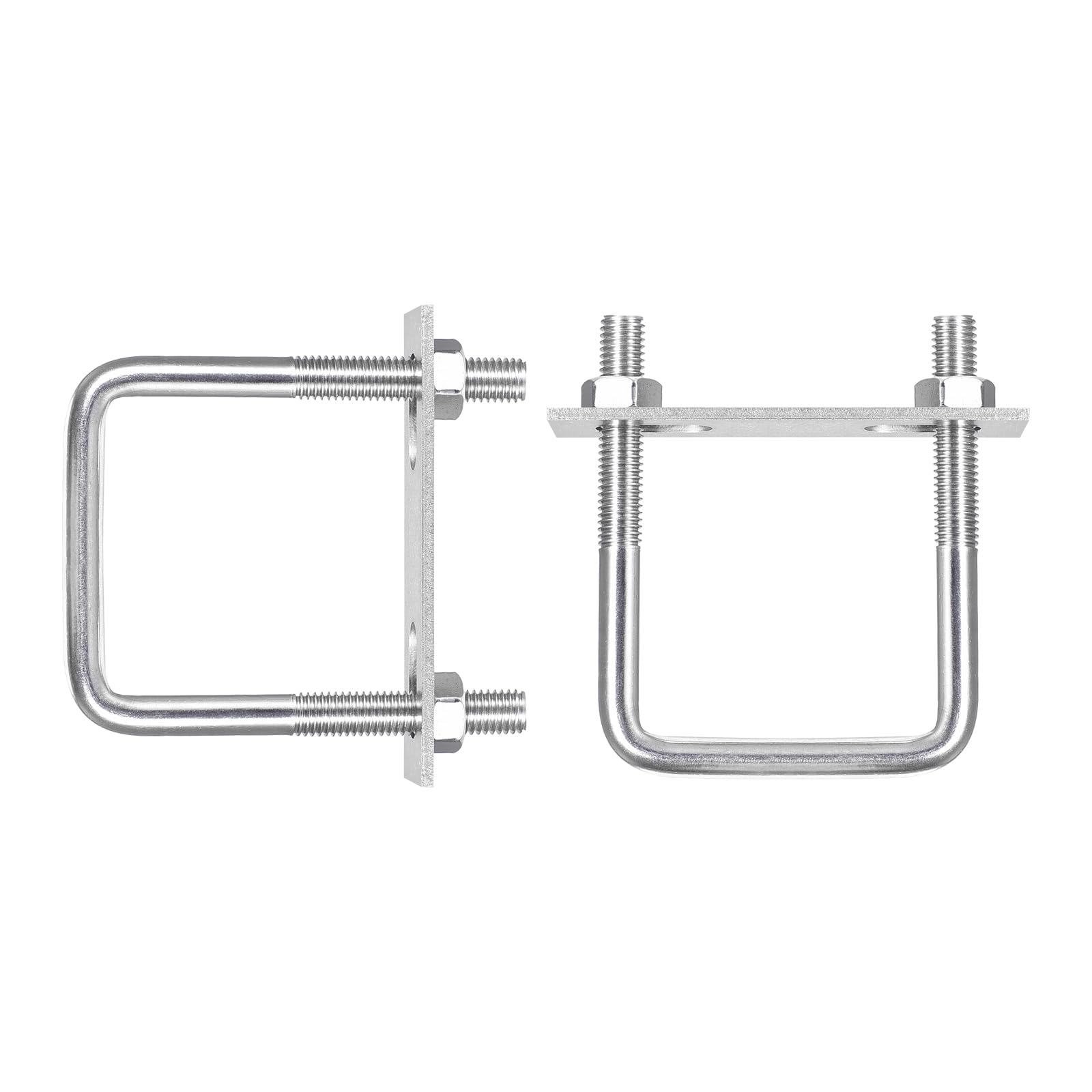 Stainless Steel U Bolts M10x60x100mm - 2 Pack for Trailer Pipe Repair