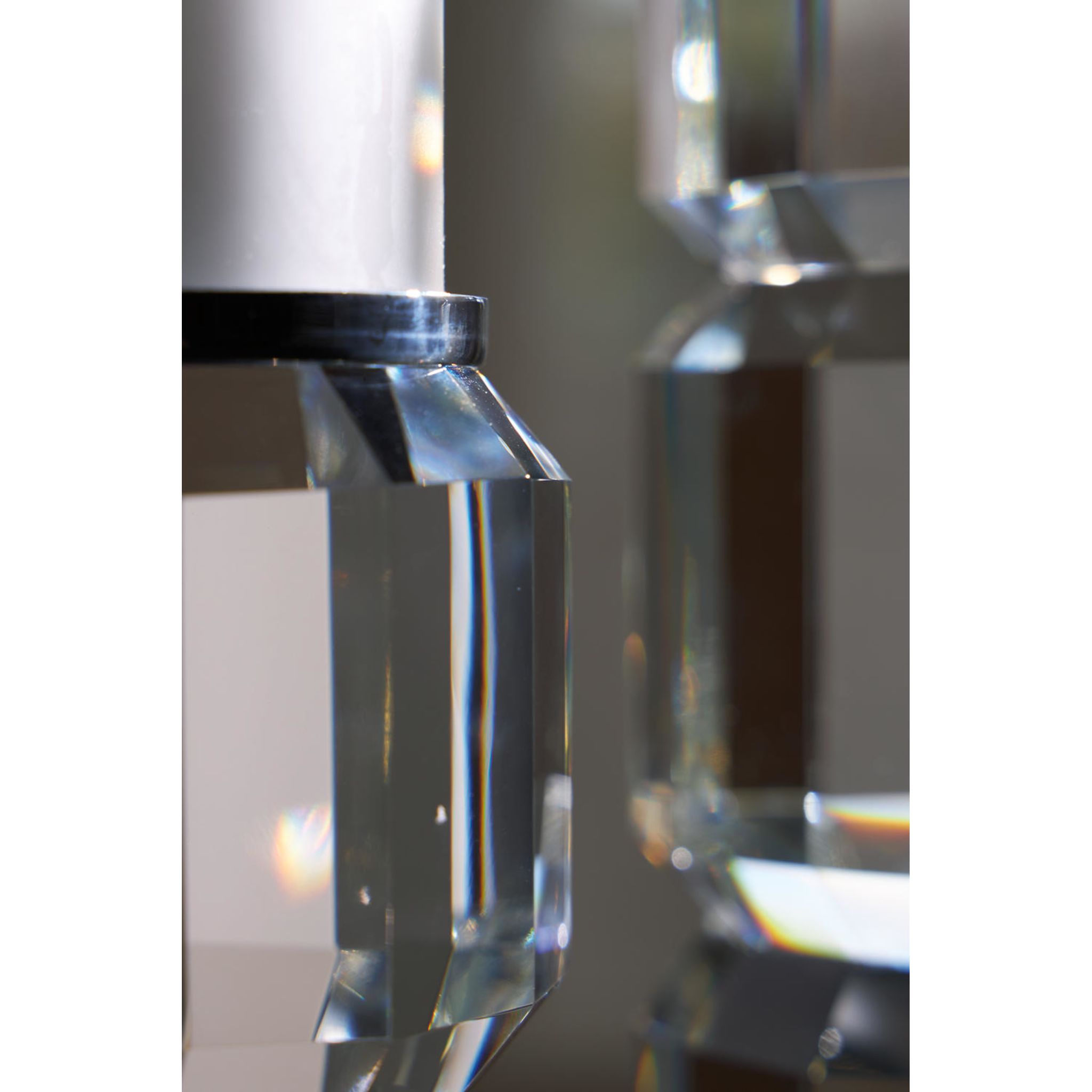 Brentley Candle Holders Set of 2 - Elegant Glass Candle Sticks for Home Decor, Wedding Centerpieces & Romantic Dinner Ambiance