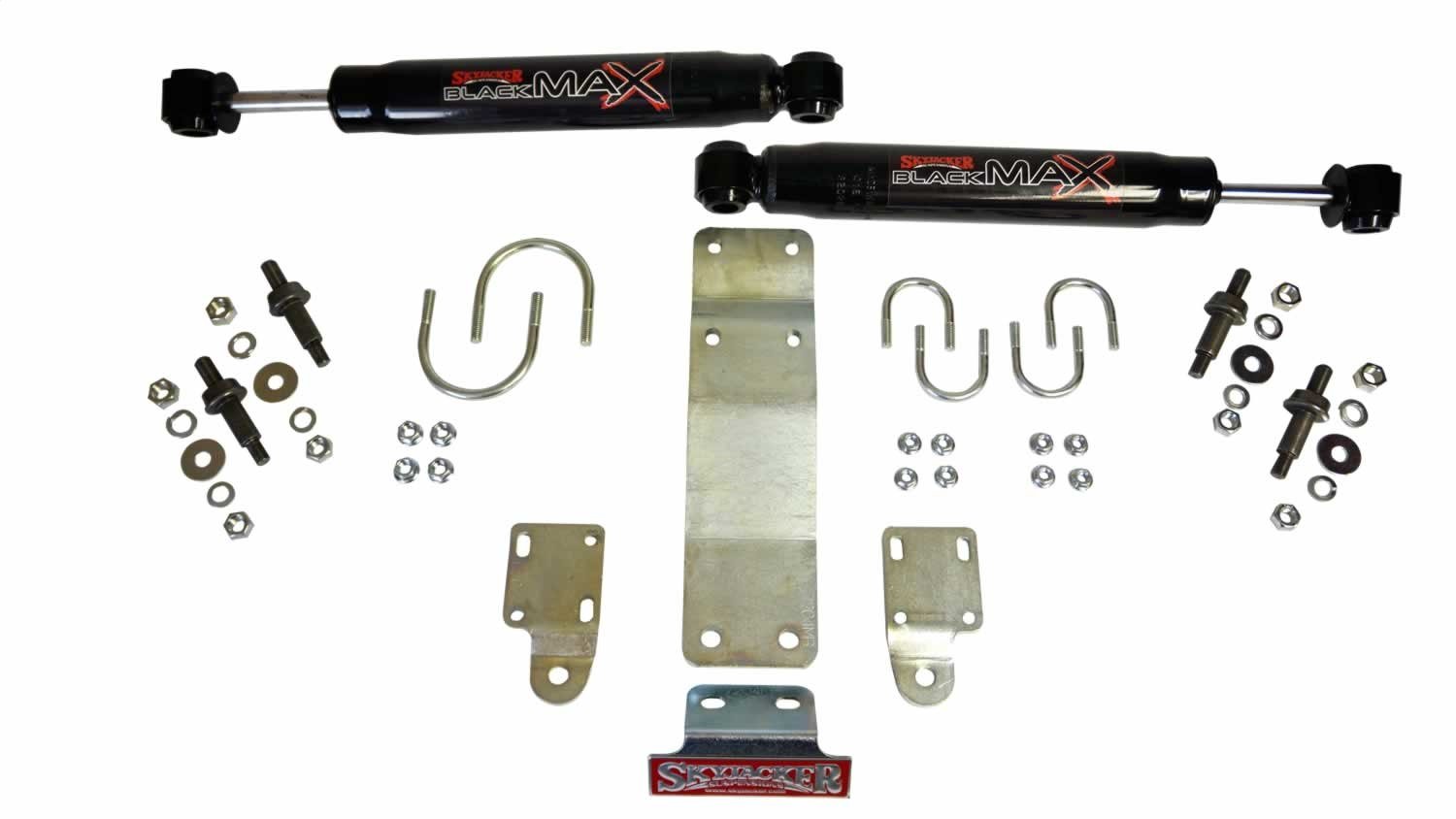 Skyjacker Black Max Dual Steering Stabilizer Kit (Black) - 8204 | Heavy-Duty Off-Road Stabilizer for Trucks & Jeeps | Improves Control on Rough Terrain & Highways