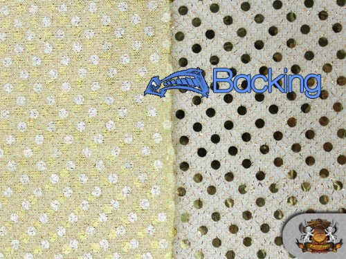 Gold Sequin Fabric by The Yard - 42