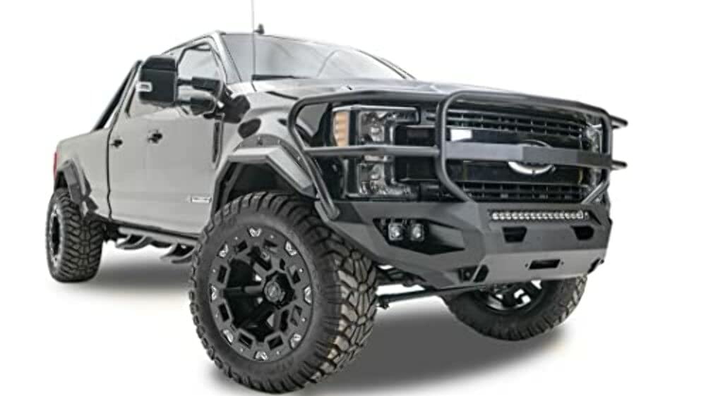 Fab Fours HD Matrix Front Bumper with Full Grill Guard for 2010-2018 Ram 2500/3500 (2019 Classic) - Black (DR10-X2950-1) | Off-Road Protection & Truck Accessories