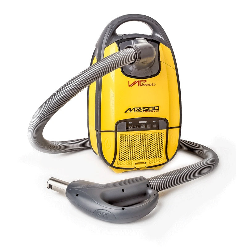 MR 500 Vento Canister Vacuum Cleaner - Powerful 12KPA Suction, HEPA Filtration, Lightweight Design for Hardwood Floors & Carpets - Perfect for Home Cleaning & Pet Hair Removal